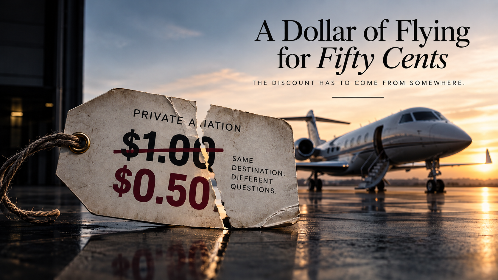 A Dollar of Flying for Fifty Cents